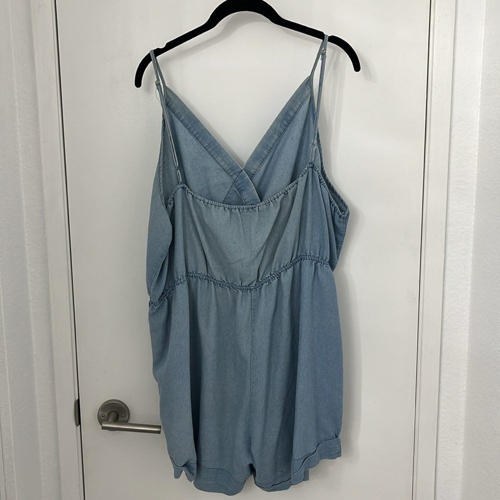 Chambray Romper - Picture 2 of 2